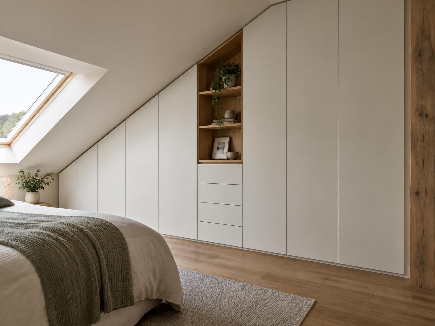 Schrank unter der Dachschräge