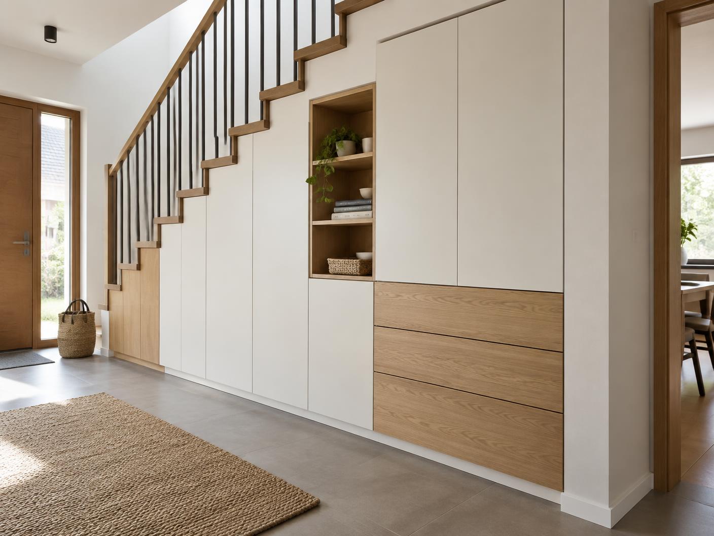 Stauraum unter der Treppe